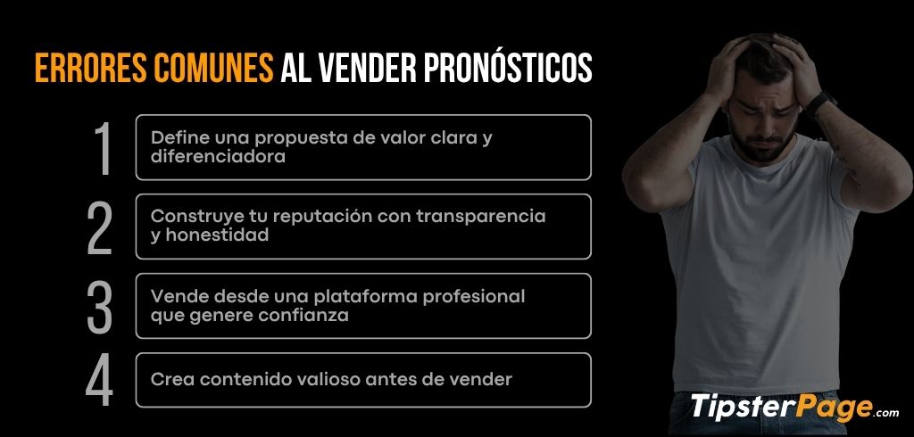 errores como tipster al vender pronósticos